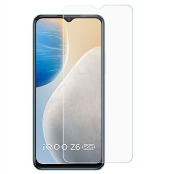 Voor vivo iQOO Z6 Screenprotector van gehard glas 0,3 mm gebogen randen Explosieveilige luchtbelvrije HD-heldere film