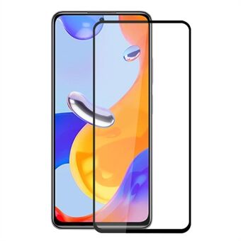 MOCOLO voor Xiaomi Redmi Note 11 Pro 5G (Qualcomm) / Note 11 Pro 4G (MediaTek) Zeefdruk Volledige dekking Gehard glas Secundaire versterking Full Glue HD Clear Screen Protector - Zwart