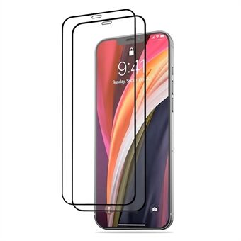 AMORUS voor Xiaomi Redmi Note 11 4G(Qualcomm)/Note 11S 4G 2 stuks/pak Zijdeprint Volledige Dekking Geharde Glas Secundaire Versterking Volledige Lijm Anti-explosie HD Helder Screenprotector - Zwart