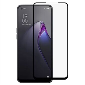 Voor Oppo Reno8 5G (Globale Versie)/Oppo Reno8 5G 9D Zijde Afdrukken 9H Gevoelige Touch Film Side Lijm HD Gehard Glas Volledige Covering Screen Protector