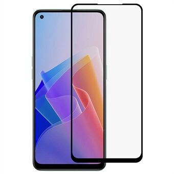 Voor Oppo Reno7 Lite 5G 9D Zijde Afdrukken Anti-slijtage Gehard Glas Film Side Lijm Ultra Clear Volledige Dekking 9H Screen Protector