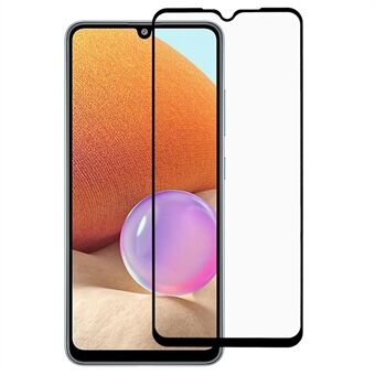 Voor Samsung Galaxy A32 4G (EU Versie) Gehard Glas Film 9D Volledige Cover Zijde Afdrukken Side Lijm Screen Protector