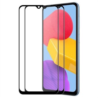 ENKAY HOED Prince Voor Samsung Galaxy M13 4G 2 stks/pak 6D Zijde Afdrukken Volledige Lijm Hoge Aluminium-silicium Glas Film Full Screen Protector