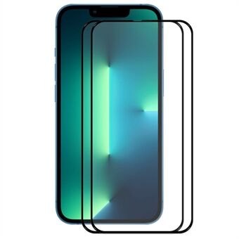 ENKAY HAT Prince 2 Stks / pak voor iPhone 14 Max 6.7 inch 0.26mm 2.5D Arc Edge Full Screen Protector 9H Full Lijm HD Clear High Aluminium-silicium Glass Film