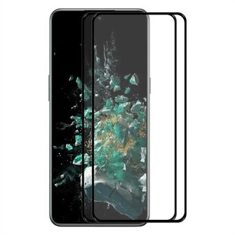 ENKAY HAT Prince 2 stks / pak voor OnePlus 10T 5G / ACE Pro 5G Hoog aluminium-silicium glasfilm Volledige lijm 2.5D Arc Edge Anti-vlekken 9H Volledige schermbeschermer