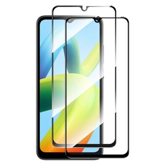 ENKAY HAT Prince 2 stks / set voor Xiaomi Redmi A1 4G / Redmi A1 + 4G Volledige lijm Ultra Clear Volledig schermbeschermer Hoog aluminium-siliciumglas 0.26mm 9H 2.5D Arc Edge Screen Film