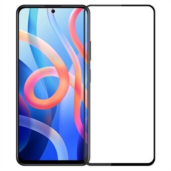 PINWUYO JK Gehard Glas Film Series-2 voor Xiaomi Redmi Note 12 5G Volledige Dekking Hoge Aluminium-silicium Glas Volledige Lijm Screen Protector