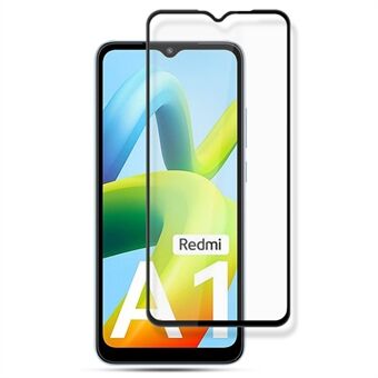 MOCOLO voor Xiaomi Redmi A1 4G zijdedruk volledige lijm gehard glas schermbeschermer anti-explosiefilm - zwart