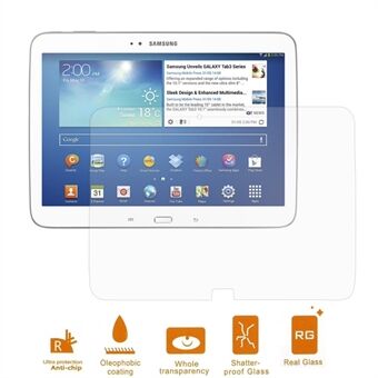 Screenprotector van 0,3 mm gehard glas voor Samsung Galaxy Tab 3 10.1 P5200 P5210 (Arc Edge)