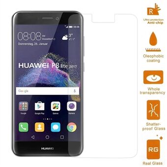 Voor Huawei P8 Lite (2017) / Honor 8 Lite Mobiele Screenprotector van gehard glas 0,3 mm (Arc Edge)