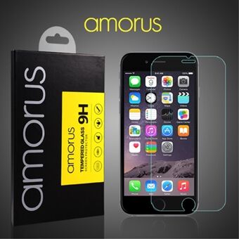 AMORUS Screenprotector voor gehard glas voor iPhone 6 6s / SE (2e generatie) 9H Anti-Explosion Arc Edge