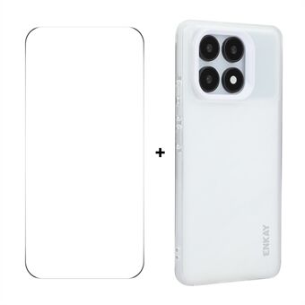 Voor Xiaomi Redmi K70 Ultra ENKAY HAT PRINCE Hoes Translucent Matte TPU Schokbestendige Telefoonhoes met Schermfilm