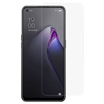 Voor Oppo Reno8 5G (Globale Versie)/Reno8 5G 2.5D Arc Randen Ultra Clear Anti-explosie Hoge Aluminium-silicium Glas 9H Telefoon Screen Protector Film