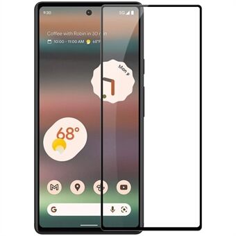 NILLKIN CP+PRO voor Google Pixel 6a Anti-slijtage Anti-olie Volledig dekking Screenprotector AGC Gehard Glazen Film