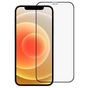 PDGD Scratch 2.5D Gehard Glas Screen Protector voor iPhone 12 6.1 inch HD Zeefdruk Screen Film Volledige Lijm Volledige Cover Gehard Glas Film