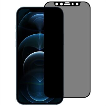 PDGD Anti- Spy Zeefdruk Screen Film voor iPhone 12 Pro Max 6.7 inch 2.5D Gehard Glas Screen Protector Volledige Lijm Volledige Cover Gehard Glas Film