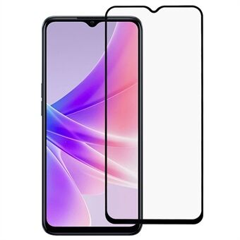 Voor Oppo A77 5G Volledige Lijm Gehard Glas Screen Protector Volledige Dekking Anti-explosie Zijde Afdrukken Transparante Film