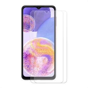 ENKAY HAT Prince 2 stks / pak voor Samsung Galaxy A23 4G (165,4 x 76,9 x 8,4 mm) Gevoelige aanraking 0,26 mm gehard glasfilm HD Anti-vingerafdruk Volledige lijm 2.5D Arc Edge 9H Screenprotector