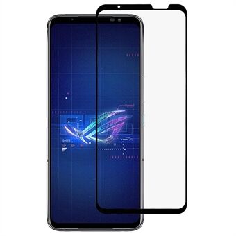 RURIHAI voor Asus ROG Phone 6 5G Aluminium-siliciumglasfilm, secundaire verharding Volledige lijm 2.5D Volledig scherm HD 9H Slijtvaste schermbeschermer