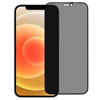 Anti Spy Screen Protector voor iPhone 12 mini 5.4 inch, Volledige Cover Volledige Lijm Zijde Afdrukken Hoge Aluminium-silicium Glas Film