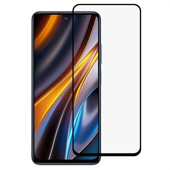 Voor Xiaomi Poco X4 GT 5G / Redmi Note 11T Pro 5G / Note 11T Pro + 5G 9D Gehard Glas Film, zijdedruk Zijlijm Volledig scherm HD Gladde schermbeschermer