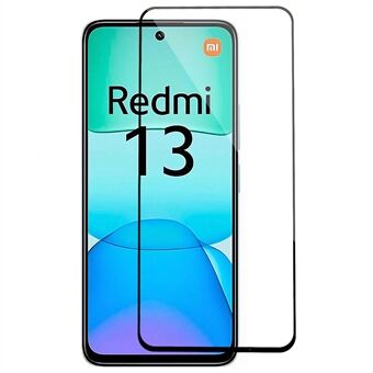 Voor Xiaomi Redmi 13 5G / 13 4G Gehard Glas Volledige Schermbeschermer Volledige Lijm Zijdeprint Schermfolie