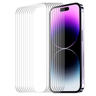 ENKAY HAT PRINCE 10 stuks voor iPhone 16 Pro Max Hoogwaardig Aluminium-Siliconen Glazen Schermprotector