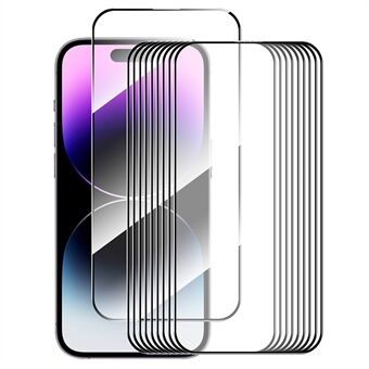 ENKAY HAT PRINCE 10 stuks voor iPhone 16 Pro Max Screen Protector Volledige Lijm Zijde Print Compleet Bedekkend