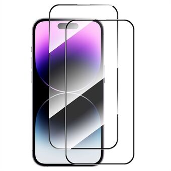 ENKAY HAT PRINCE 2 stuks voor iPhone 16 Pro Max screenprotector 0.26mm 2.5D hoog aluminium-silicium glazen film