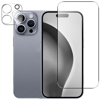 Voor iPhone 16 Pro Gehard Glas Screenprotector Anti-Kras Film + Camera Lens Protector