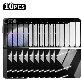 RURIHAI 10 sets voor Samsung Galaxy Z Flip6 5G achtervolledige schermbeschermer -achter cover folie volledige lijm