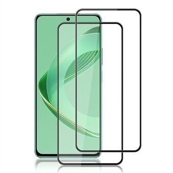 AMORUS 2 stuks voor Huawei nova 12 SE 4G / nova 11 SE Screen Protector HD gehard glas film - Zwart