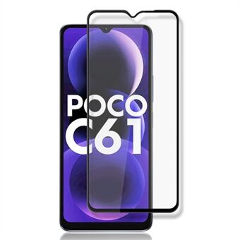 AMORUS Voor Xiaomi Poco C61 4G / Redmi A3 4G Screenprotector Krasbestendig Gehard Glas Folie - Zwart