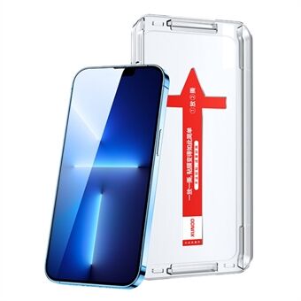 XUNDD Voor iPhone 14 6.1 inch 9H Hardheid Gehard Glas Full Screen Protector met Stofdicht Net en Installatie Tool