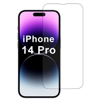 Voor iPhone 14 Pro Screenprotector 2.5D Transparant Hoog Aluminium-Siliconen Glasfilm