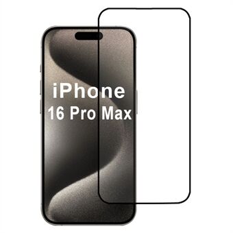 Voor iPhone 16 Pro Max Schermbeschermer 2.5D Volledige Lijmfilm Zijdeprint