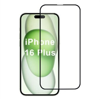 Voor iPhone 16 Plus Schermbeschermer Hoog Aluminium-Silicaatglas Volledige Dekking Zijdeprint Film