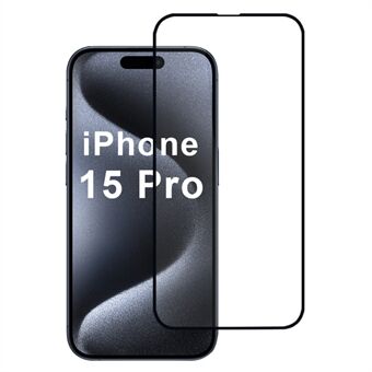 Voor iPhone 15 Pro Screen Protector Zijde Print Film 2.5D Hoge Definitie