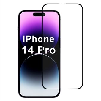 Voor iPhone 14 Pro Schermbeschermer 2.5D Volledige Lijm Zijdeprint Film