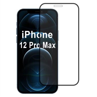 Voor iPhone 12 Pro Max Screenprotector hoog aluminium-siliciumglas zijdezacht printen