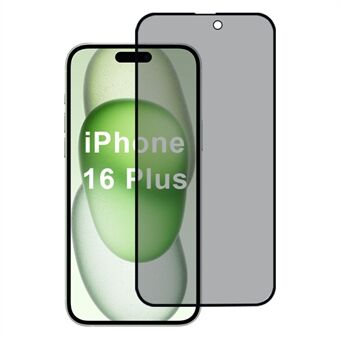 Voor iPhone 16 Plus Privacy Screen Protector 2.5D Zijde Printfilm Volledige Lijm Hechting