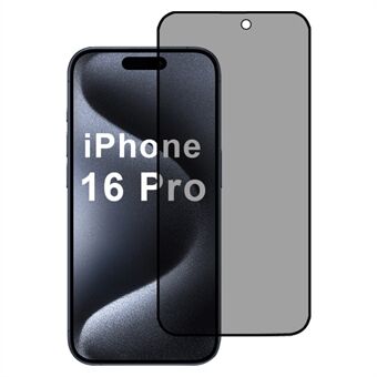 Voor iPhone 16 Pro Privacy Screen Protector van hoogwaardig aluminium-silicaatglas, anti-spiekfolie