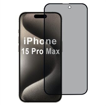 Voor iPhone 15 Pro Max Privacyschermbeschermer Volledige Lijm 2.5D Zijdeprintfilm