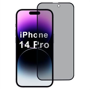 Voor iPhone 14 Pro Anti-Spiek Screenprotector 2.5D Volledige Dekking Hoogwaardig Aluminium-Silicium Glas