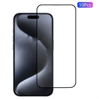 10 stuks voor iPhone 16 Pro Max telefoonschermbeschermer van hoogwaardig aluminium-siliciumfolie