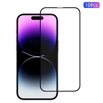 10 stuks Volledig Schermbeschermer Voor iPhone 14 Pro Max - Hoog Aluminiumsiliconen Film