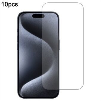 10 Stuks / Pak Voor iPhone 16 Pro Schermbeschermer Hoog Aluminium-Siliconen Glasfilm 0,33mm 2,5D