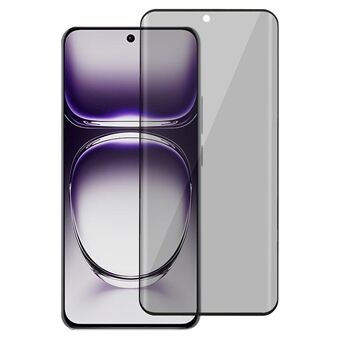 Voor Oppo Reno12 5G (Global) Gehard Glasfolie 3D Gebogen Rand Zijde Lijm Anti-Spy Schermbeschermer