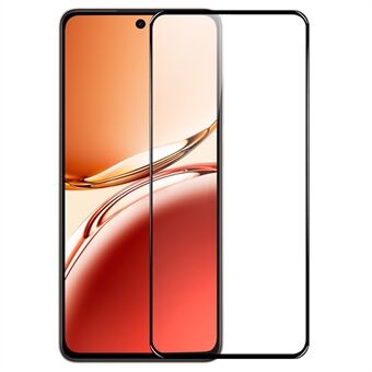 NORTHJO A+ Voor Oppo Reno12 F 5G Screenprotector 0,3 mm Hoog Aluminium-Siliconenfilm Zijdeprint - Zwart