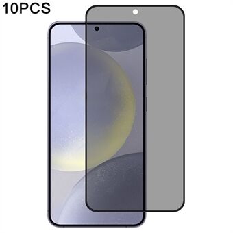 10 stuks / pak Voor Samsung Galaxy S24 Screen Protector 28-Graden Anti-Spy 2.5D Zijde Print Film